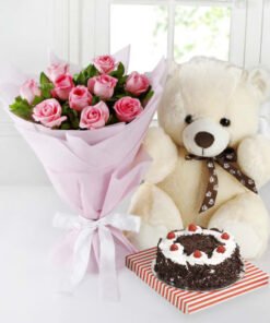 (BC 1) ROSES, BEAR & CAKE