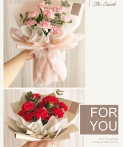 (M1) 6 STK FRESH CARNATION OR ROSE