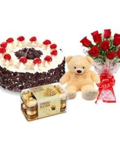 (BC6) Roses, Cake, Bear & chocolate