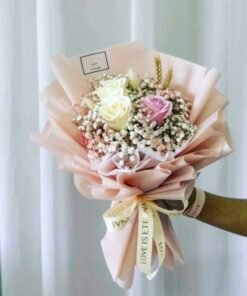 (D25) SOAP FLOWER & BABYBREATH