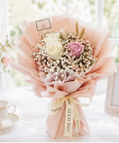 (D25) SOAP FLOWER & BABYBREATH